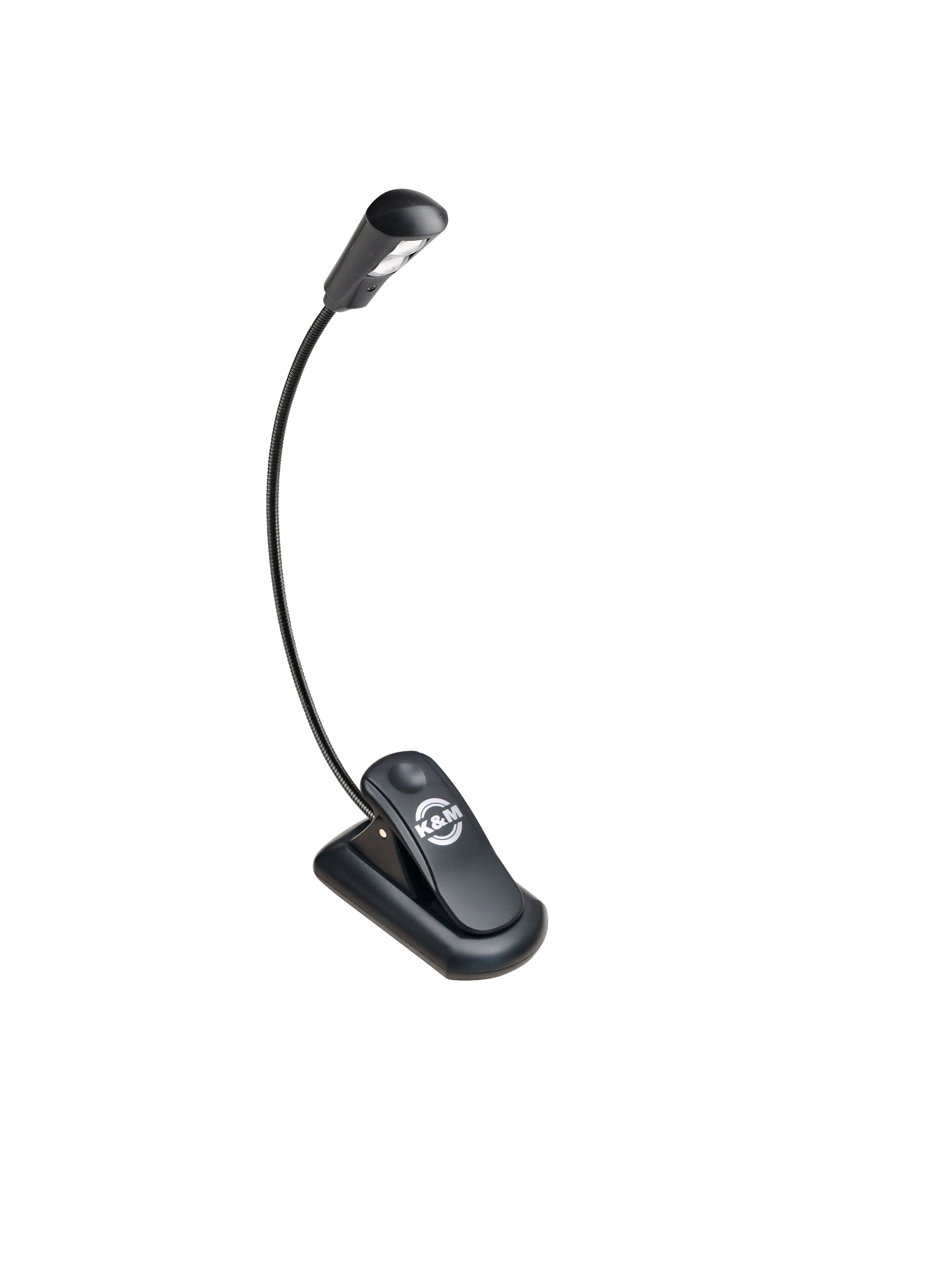König & Meyer 12263 - music stand light - Flex Light 1x2 LED (1150 lux), clip-on, 3,7 V/1000 mAh kapacitású Li-Ion akkumulátorral