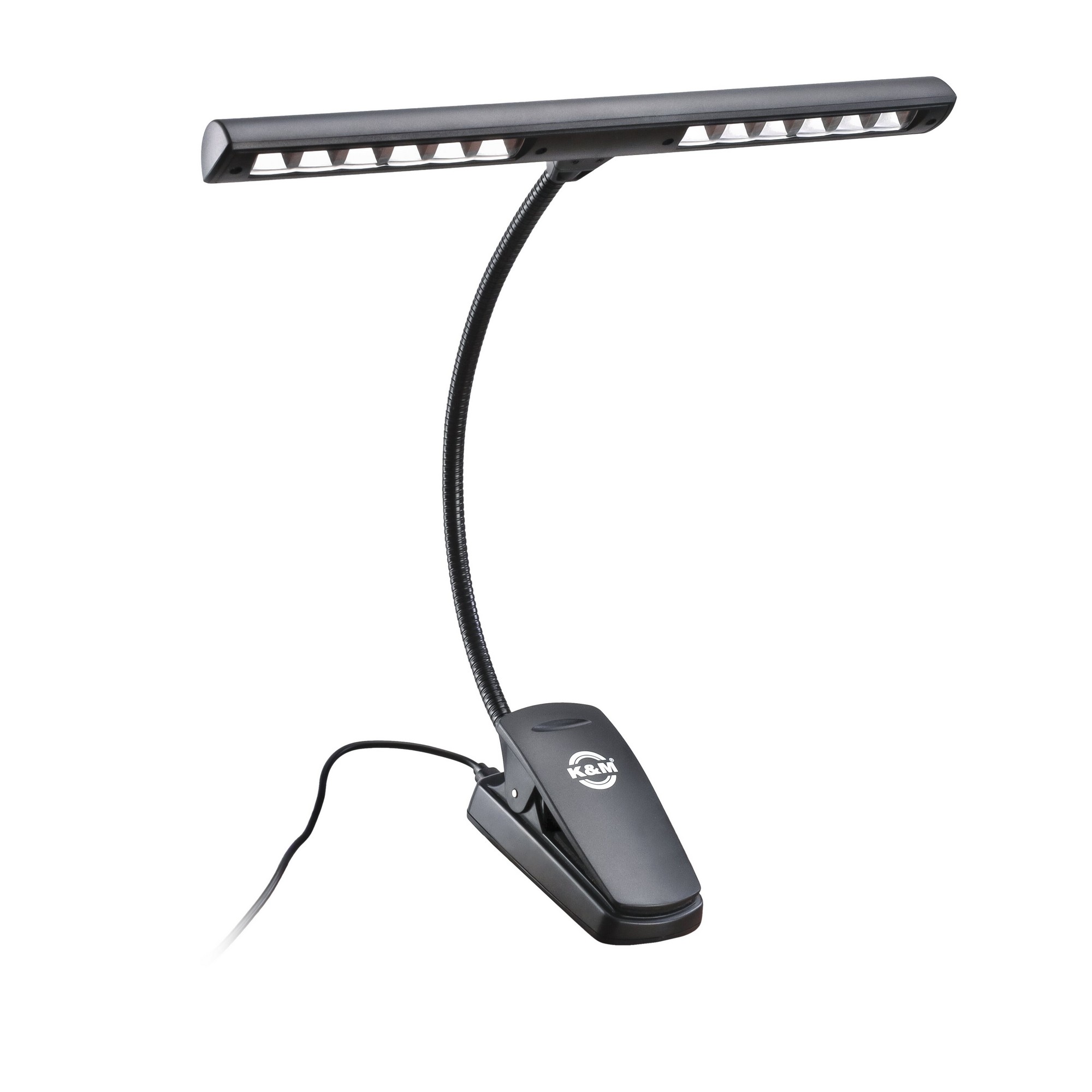König & Meyer 12266 - music stand light - Orchestra LED Flex Light – 12 LED-es, clip-on, built-in akkumulátorral