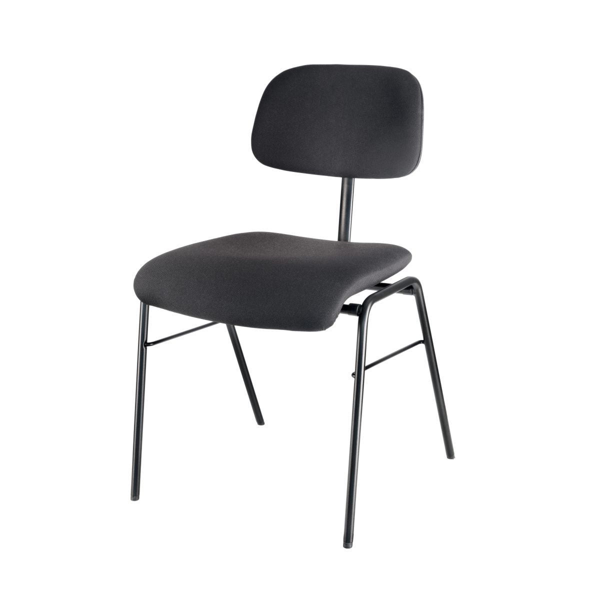 König & Meyer 13435 - zenekari chair / bench "Orchestra" tiltable ülőfelülettel, egymásra rakható, flame-retardant ülő- and back panel, black