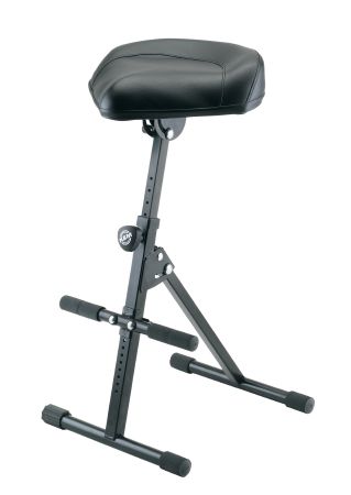 König & Meyer 14047 - chair / bench légrugóval adjustable height, lábtartóval, bármilyen for instrument, black synthetic leather