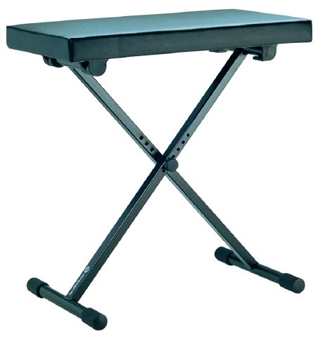 König & Meyer 14065 - zongoraszék összecsukható, műbőr borítású, 540x300 mm, fekete