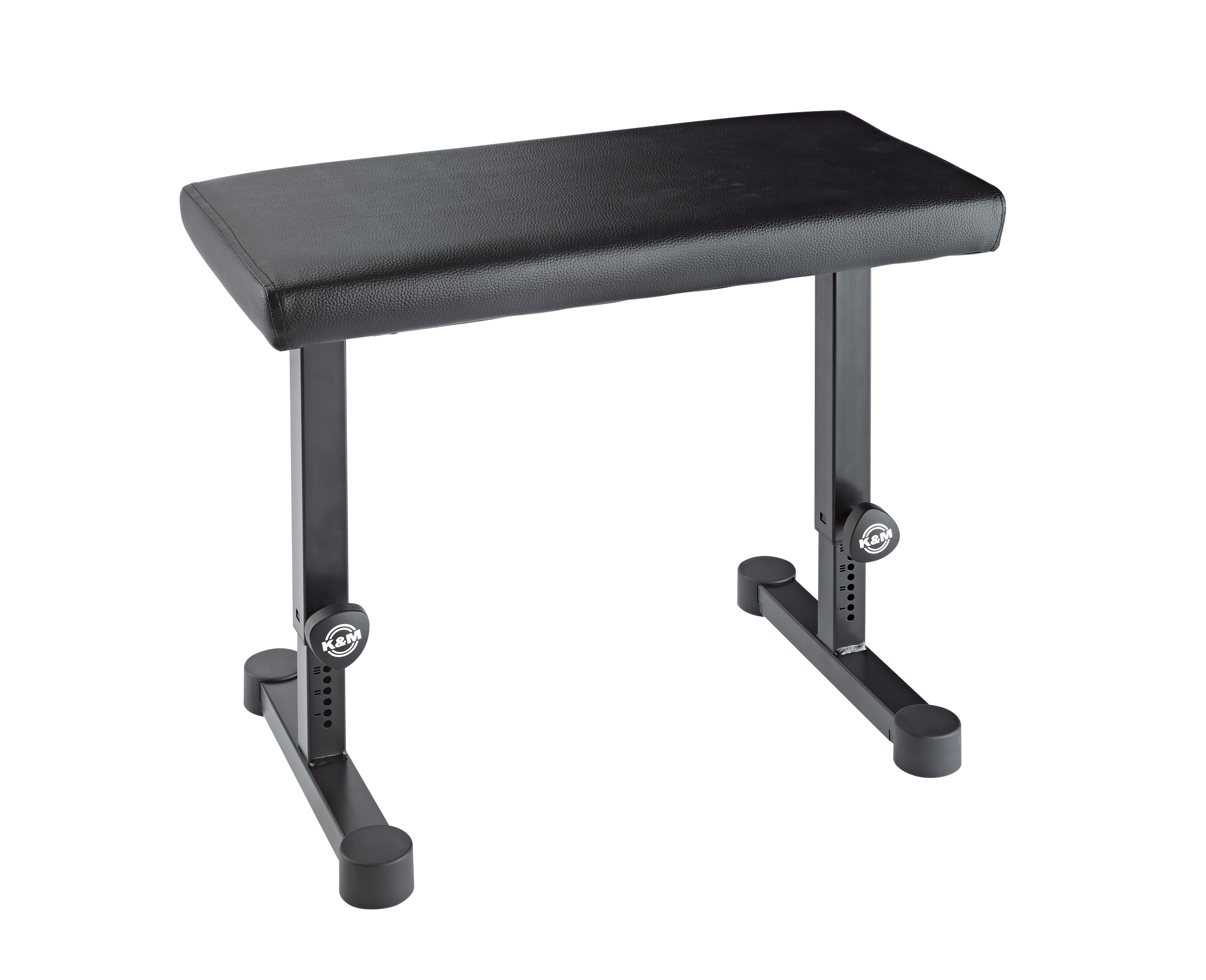 König & Meyer 14085 - piano bench adjustable height, black synthetic leather huzattal