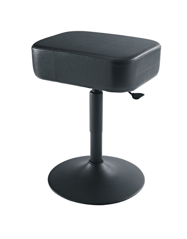 König & Meyer 14093 - piano bench légrugóval, synthetic leather huzattal, black