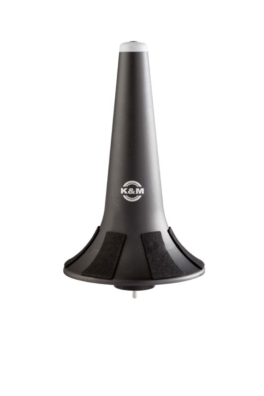 König & Meyer 15214 - trombitaállvány plastic, filc borítású tartóval, black