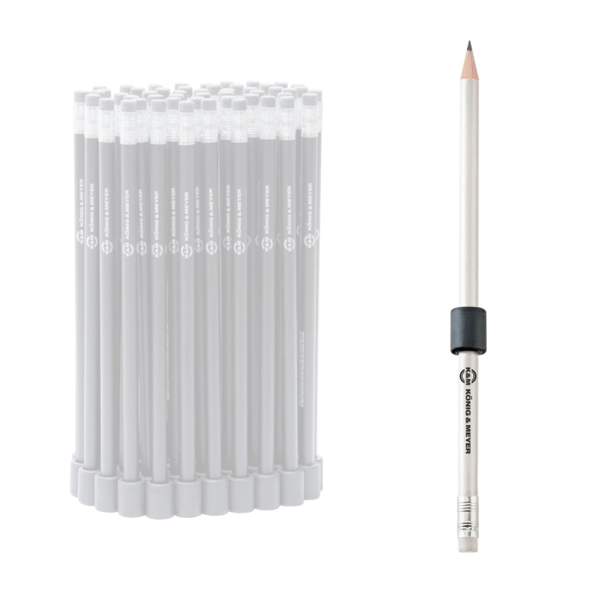 König & Meyer 16099 - ceruzatartó magnet, white colored ceruzával – 6-7,5 mm átmérőig, 50-piece kit
