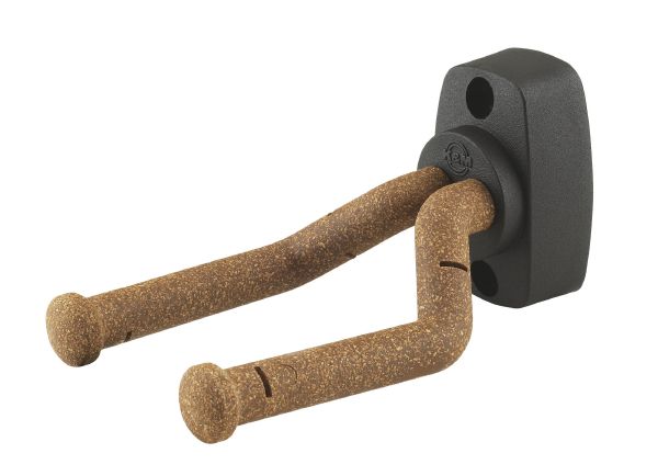 König & Meyer 16280 - guitar holder, wall-mount adjustable, gumival borított tartóelemmel, cork