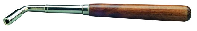 König & Meyer 166/1 - zongorahangoló kulcs 6,2 mm, négyszög fejjel, wooden nyéllel, nikkel