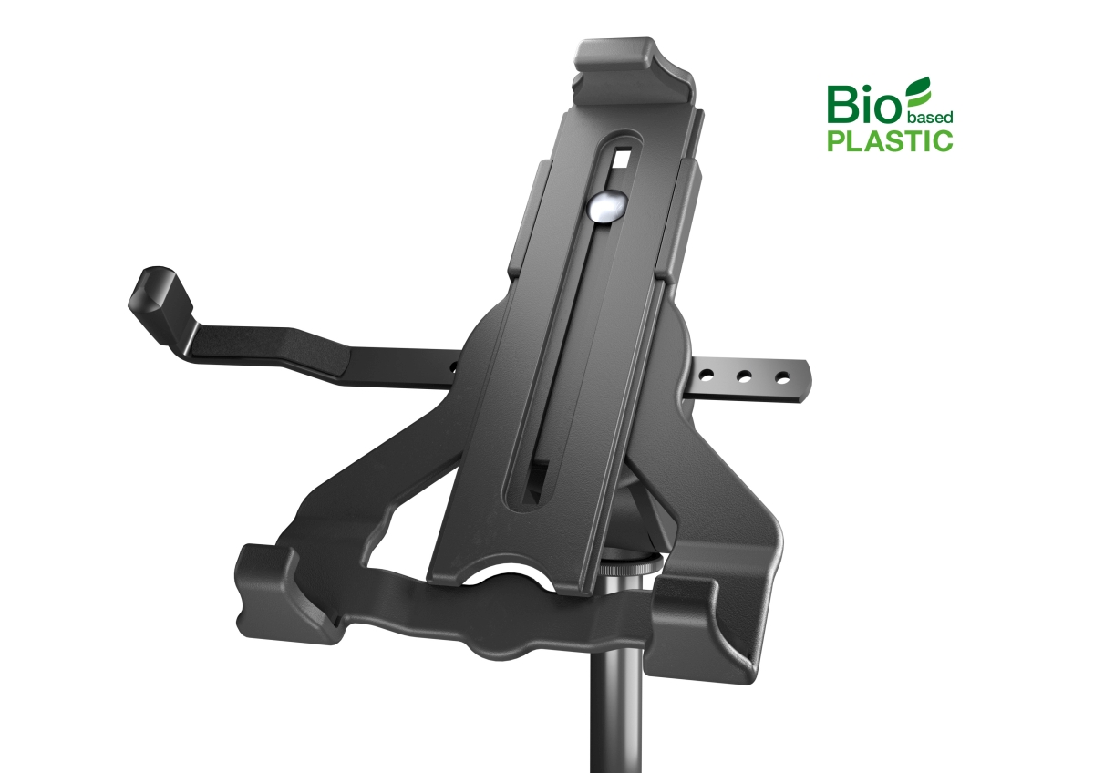 König & Meyer 19744 - universal tablet PC holder / bracket "Biobased" stand tetejére mountable, bio-alapú műanyagból