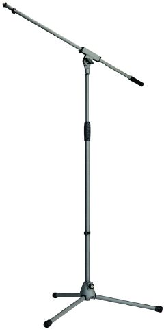 König & Meyer 21060 - microphone stand-Soft-Touch egyrészes long with boom arm, grey