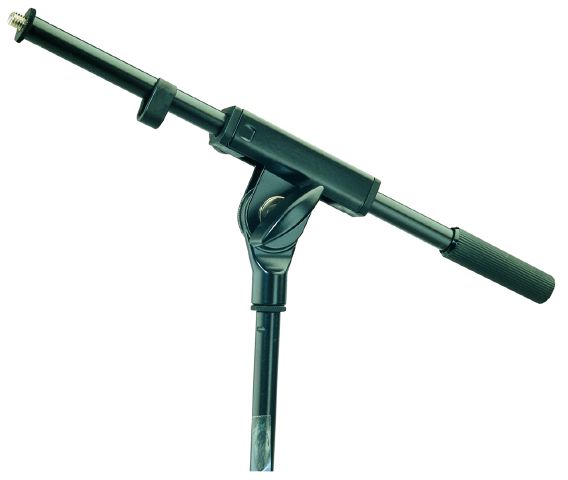 König & Meyer 21160 - boom arm short egyrészes, négyszögletes boom arm tartóval, black