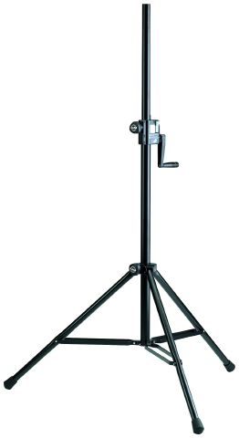 König & Meyer 213 - speaker stand professional, kurblis emelés, metal rögzítők, black