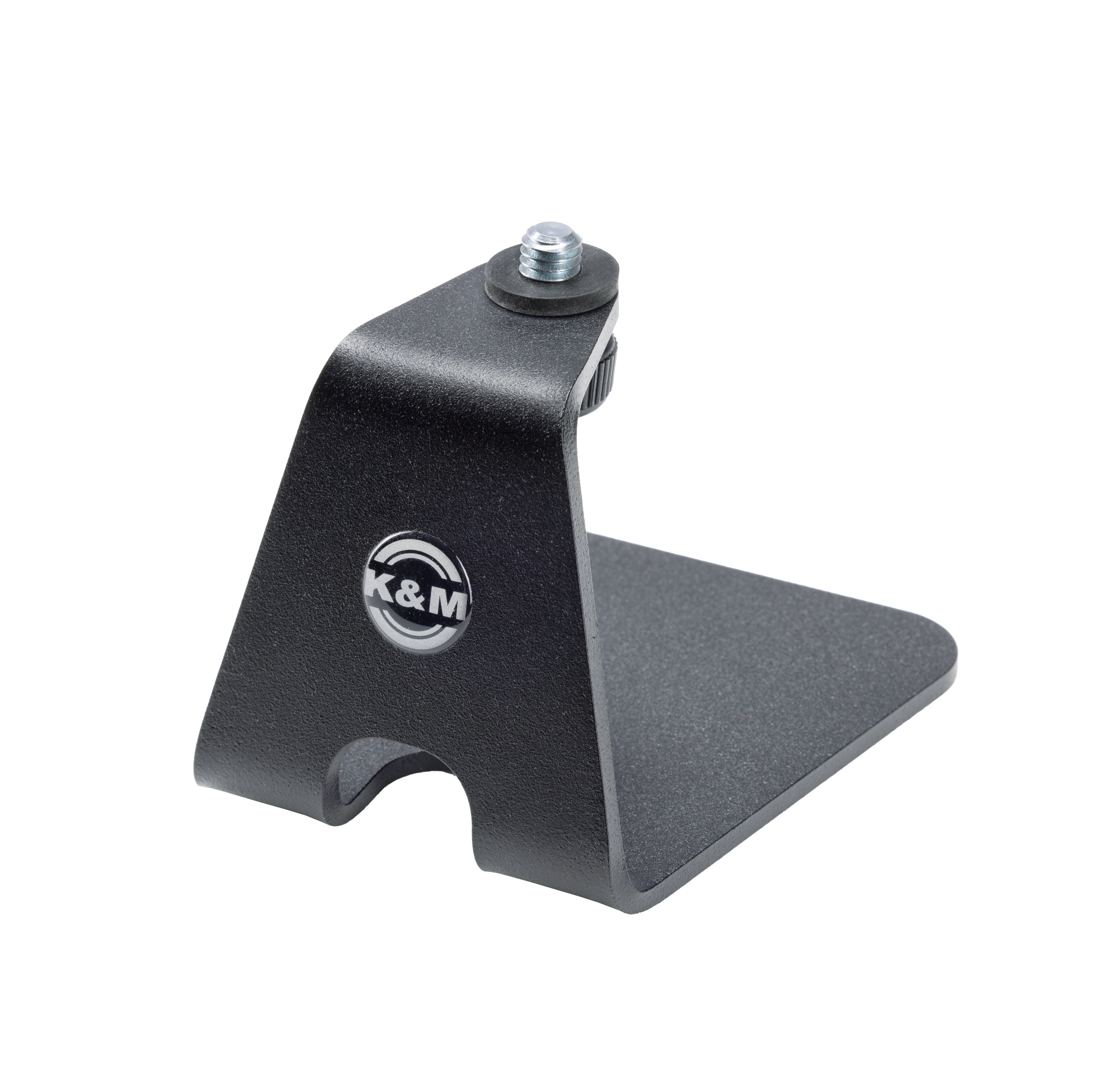 König & Meyer 23240 - microphone stand, desktop, 3/8'' with screw, hangelnyelő alap, strukturált black