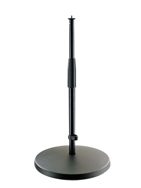 König & Meyer 23323 - desktop / padló microphone stand középmagas, nagy cast iron base, black