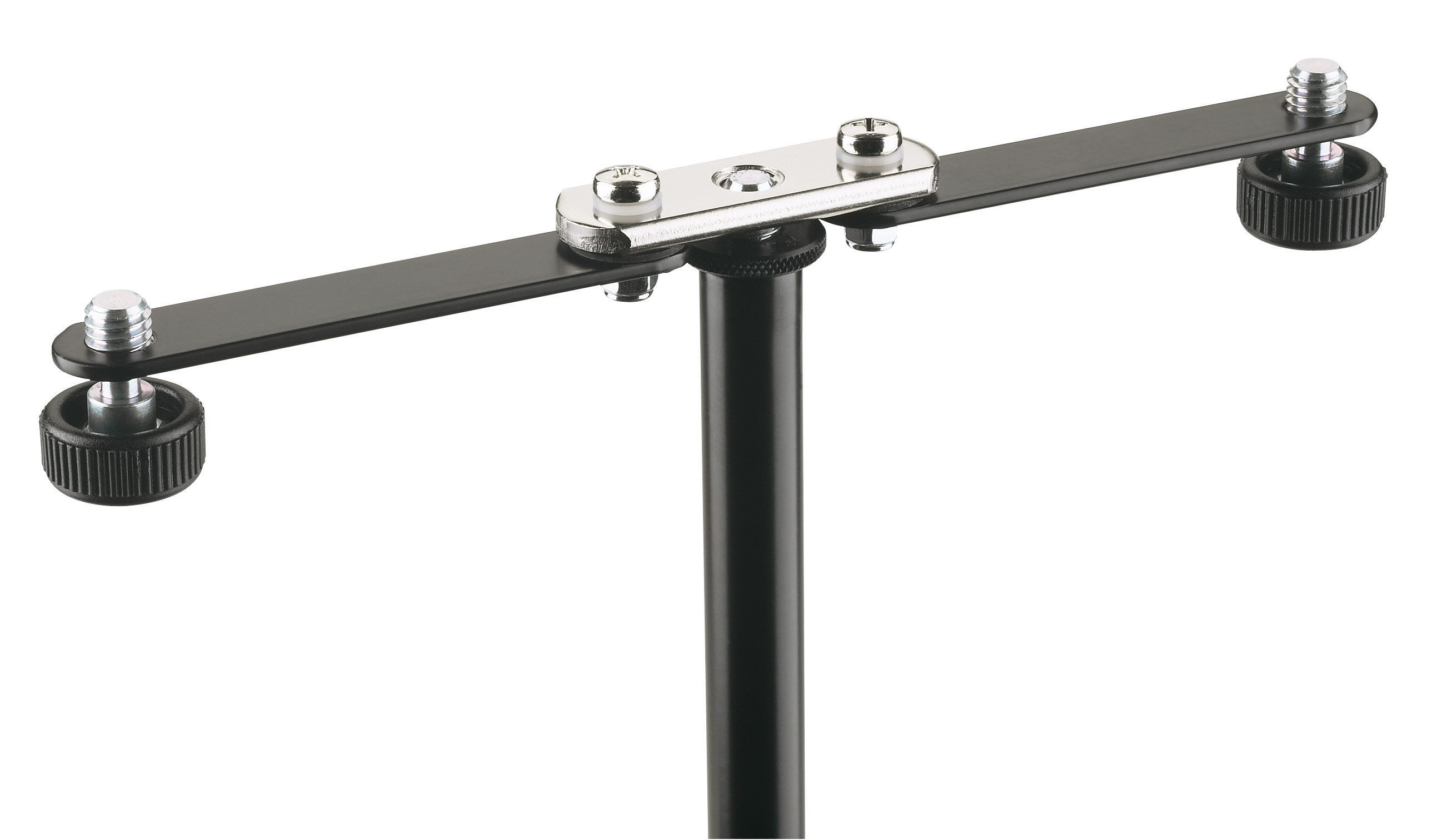 König & Meyer 23510 - microphone holder dual, 3/8'' with screw, fokozatmentesen adjustable karokkal