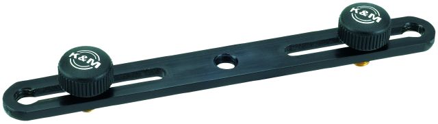 König & Meyer 23550 - microphone holder dual, 3/8'' with screw, adjustable: 60-172 mm között