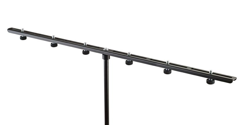 König & Meyer 23560 - microphone holder hatos, 3/8'' with screw, 850 mm long, adjustable tartókkal, black