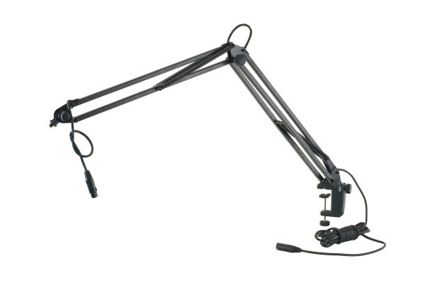 König & Meyer 23850 - microphone desktop arm, 5 m XLR microphone with cable, max. load: 0,8 kg, black