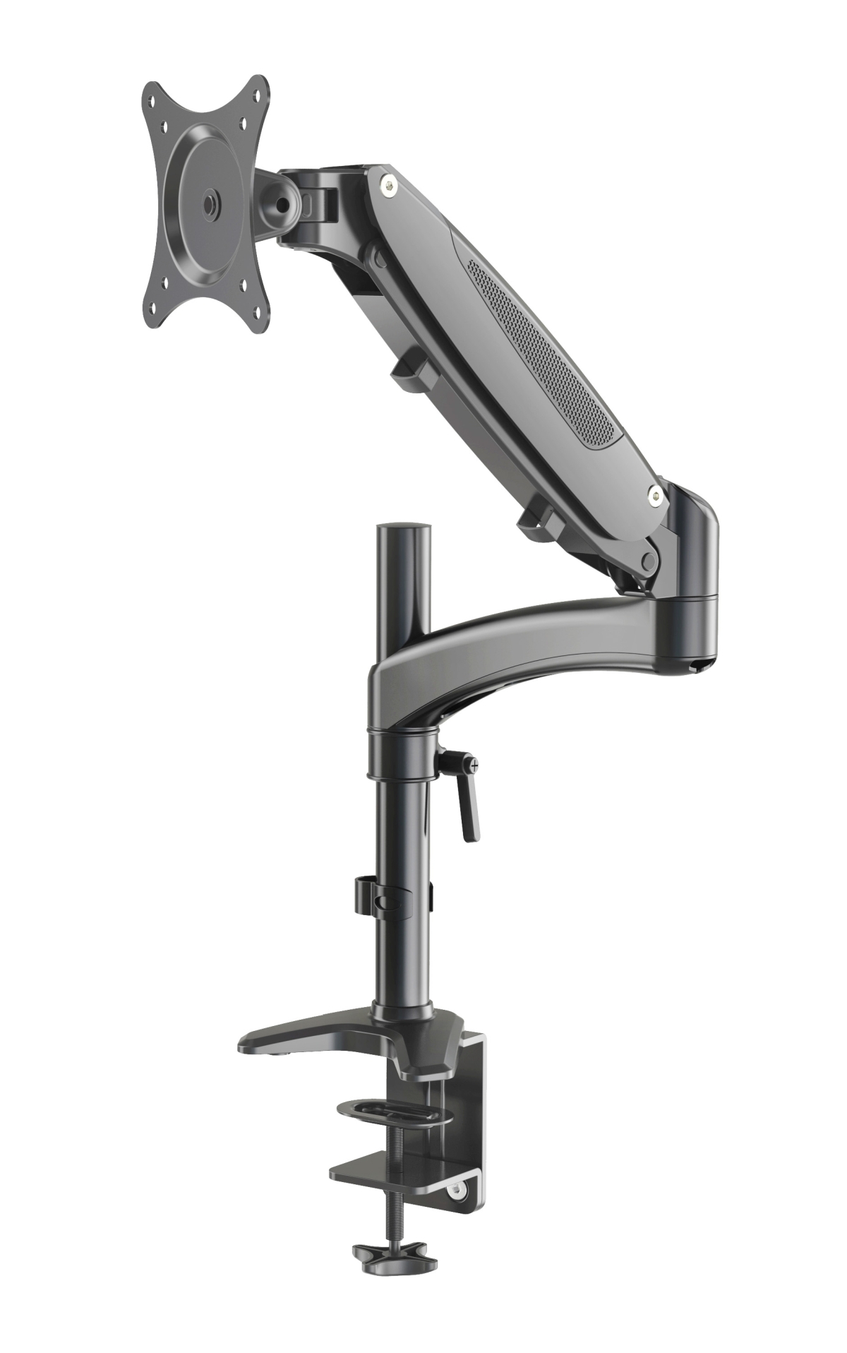 König & Meyer 23873 - képernyő/monitor állvány szimpla, asztalra szerelhető, maximum 32"-os méretig, fekete