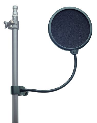 König & Meyer 23956 - popfilter dual nejlon ernyő, black, diameter 130 mm