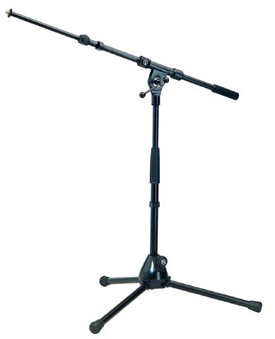 König & Meyer 259 - microphone stand low - telescopic, dual boom arm karral, black