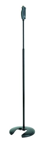 König & Meyer 26075 - microphone stand talpas (One Hand) - egymásra mountable, stage stand, noise filter gumival, black