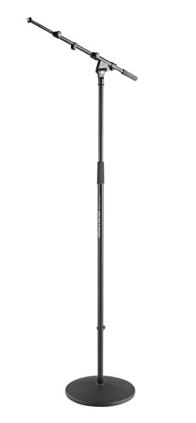 König & Meyer 26145 - microphone stand talpas - dual with boom arm, built-in noise filter gumival, black