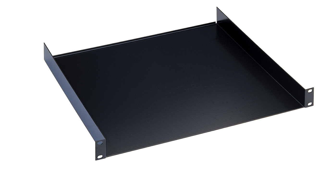 König & Meyer 28481 - rack tálca, 19'' 1 U/380 mm, feketére festve