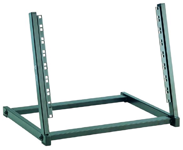 König & Meyer 40900 - rackállvány, asztali 8 U, feketére festve, 16 csavarral