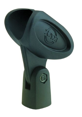 König & Meyer 85050 - microphone clip / bracket - 22-28 mm, flexible gumiból, 3/8'' - 5/8" közcsavarral, black
