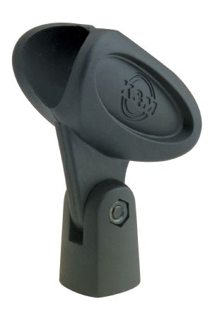König & Meyer 85050 - mikrofon kengyel - 22-28 mm, rugalmas gumiból, 5/8'' csavarral, fekete