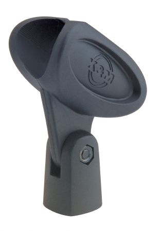König & Meyer 85060 - mikrofon kengyel - 34-40 mm, rugalmas gumiból, 5/8'' csavarral, fekete