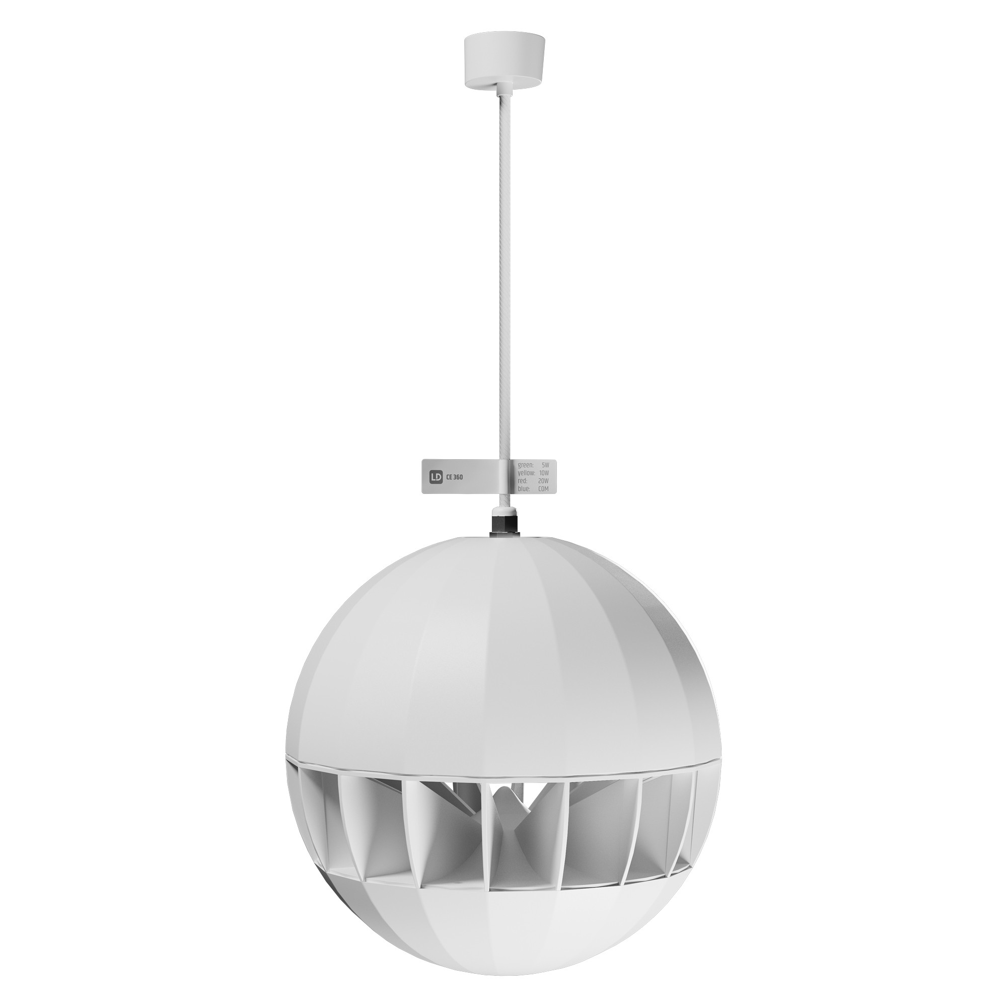 LD Systems CE 360 - 360-fokos függesztett gömb hangsugárzó – 20 W / 100 V