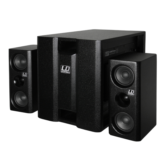 LD Systems DAVE 8 XS - active, compact 8" PA rendszer, black