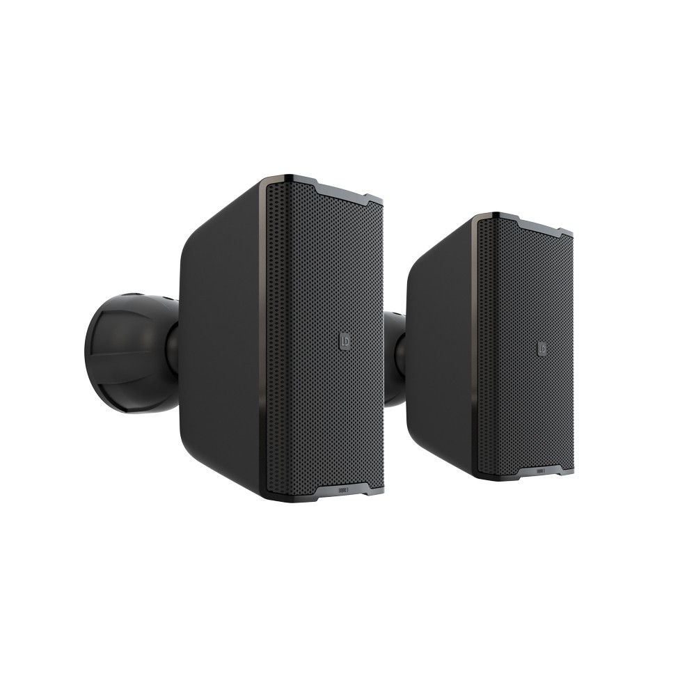 LD Systems DQOR 3 B - 3”+1"-os kétutas, kül- és beltéri installációs hangfalpár, 8 OHm-os rendszerekhez, fekete
