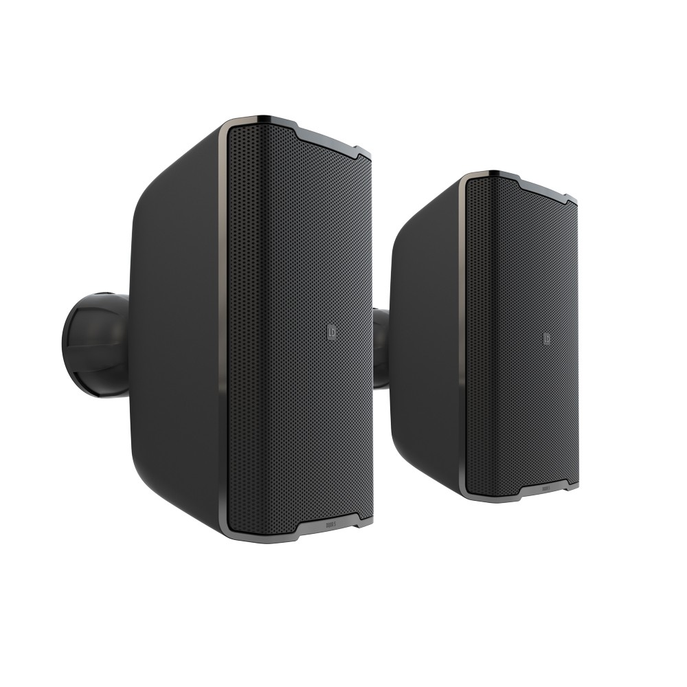 LD Systems DQOR 5 B - 5”+1" 2-way, indoor/outdoor installation speaker pair, 8 Ohm for systems, black