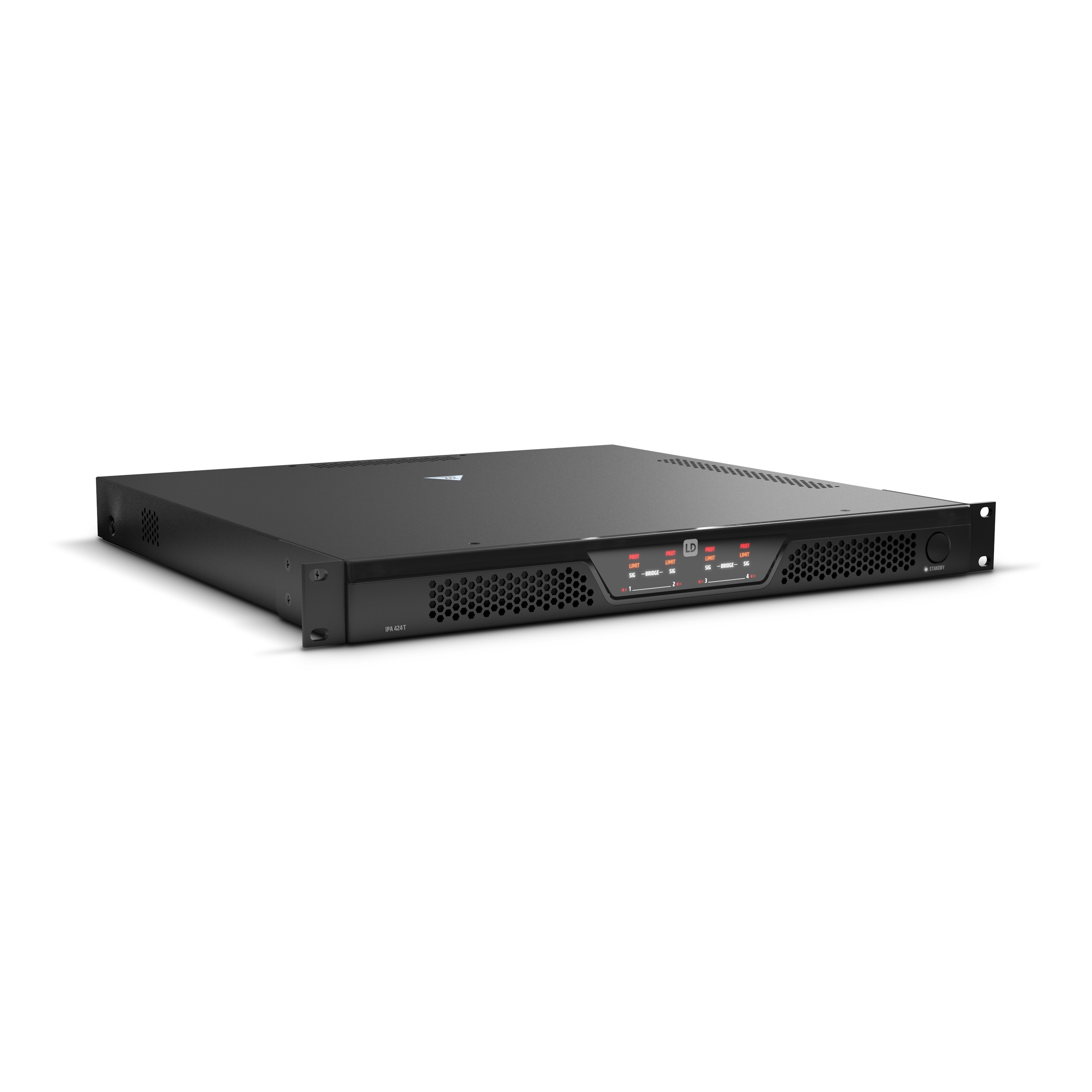 LD Systems IPA 424 T - installációs végerősítő professzionális 4-csatornás (4x240W-4 Ohm) DSP-alapú