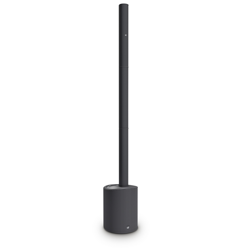 LD Systems MAUI 5 GO - kompakt akkumulátorról működő aktív PA torony rendszer, beépített keverő és Bluetooth, fekete