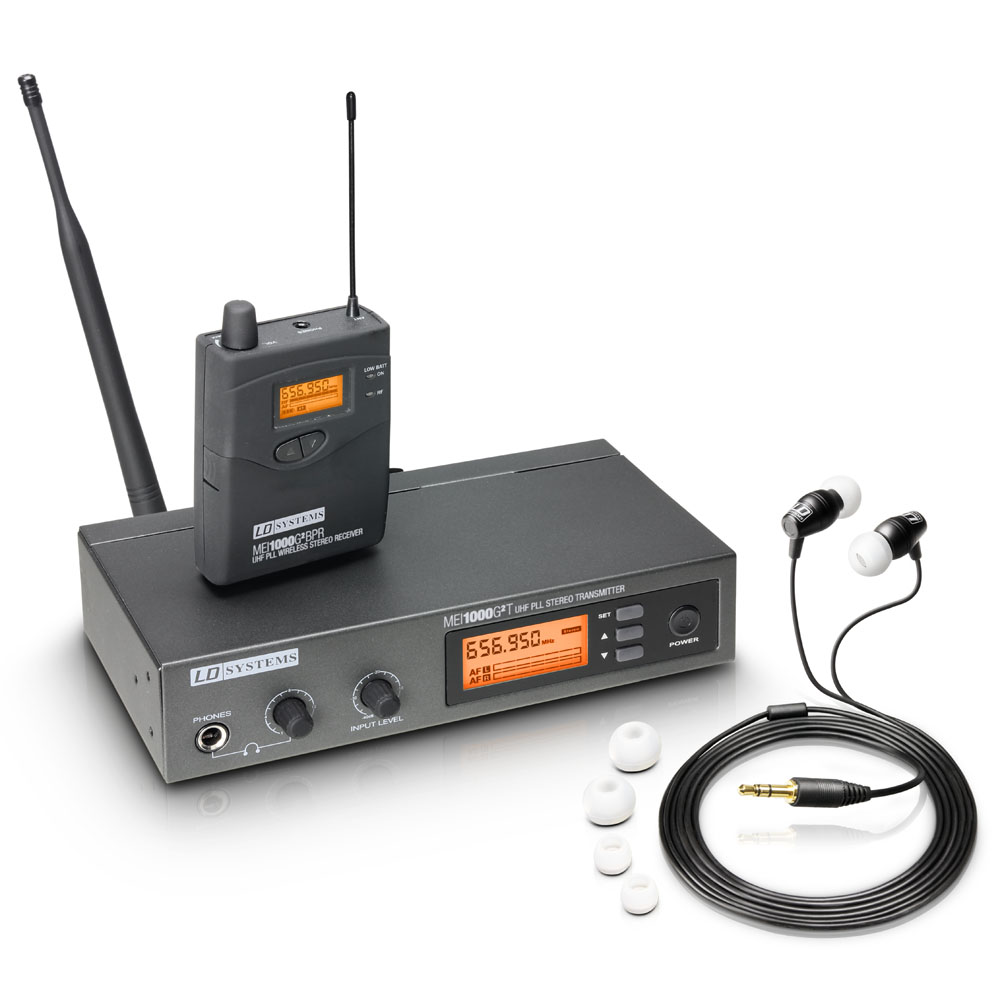 LD Systems MEI 1000 G2 B 6 - In-Ear in-ear monitor kit, 655-679 MHz