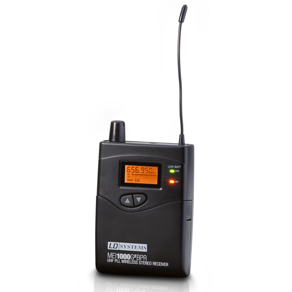 LD Systems MEI 1000 G2 BPR B 6 - In-Ear in-ear monitor receiver, 655-679 MHz