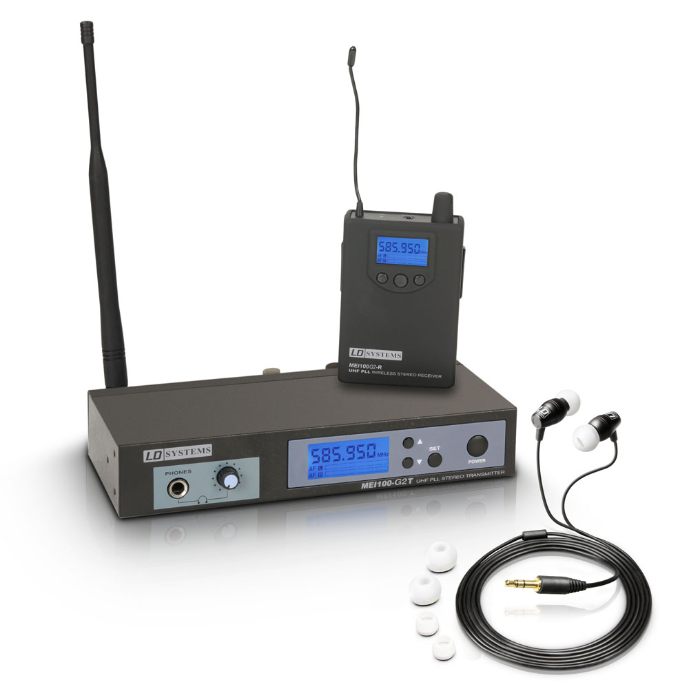 LD Systems MEI 100 G2 B 5 - In-Ear fülmonitor készlet, 584-607 MHz