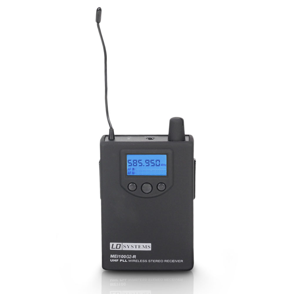 LD Systems MEI 100 G2 BPR B 5 - In-Ear in-ear monitor receiver, 584-607 MHz