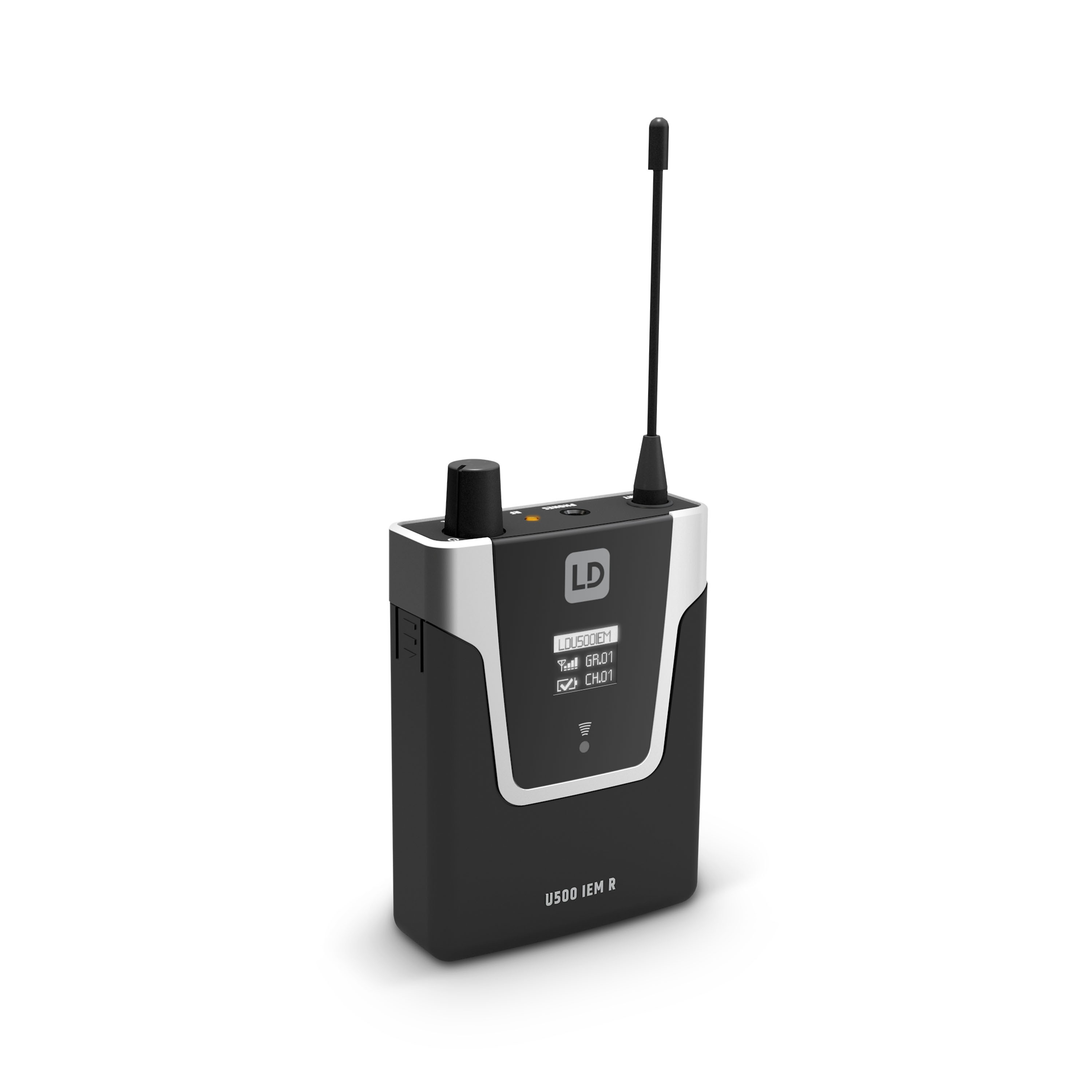 LD Systems U505 IEM R - In-Ear in-ear monitor receiver 96 band, mono/stereo mode, 584 -608 MHz