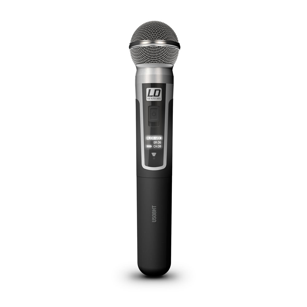 LD Systems U505 MD - kézi mikrofon adó dinamikus kapszulával az U505R és U505R2 vevőkhöz, 584-608 MHz