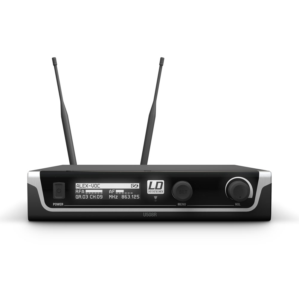 LD Systems U505 R - diversity receiver 96 band PLL hangolás, 584-608 MHz