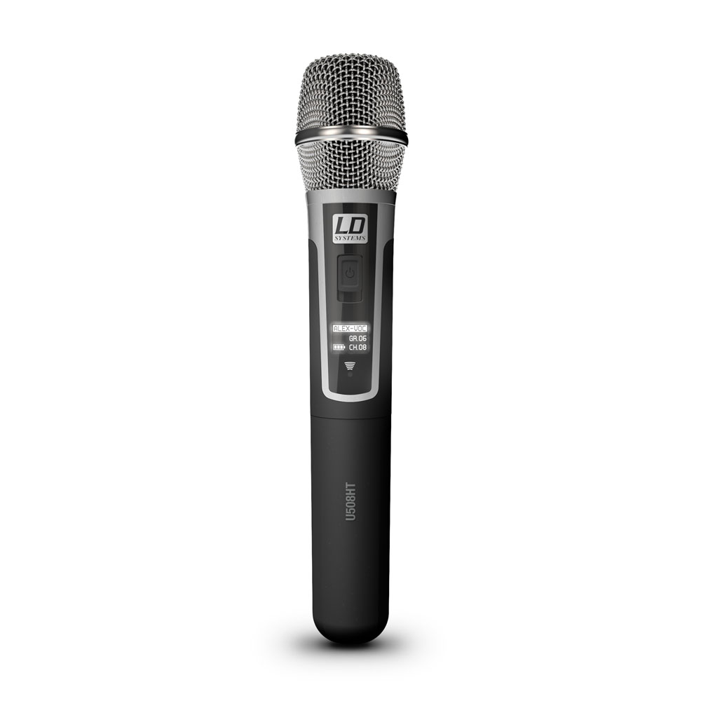 LD Systems U506 MC - handheld microphone transmitter condenser with capsule az U506R and U506R2 for receivers, 655-679 MHz