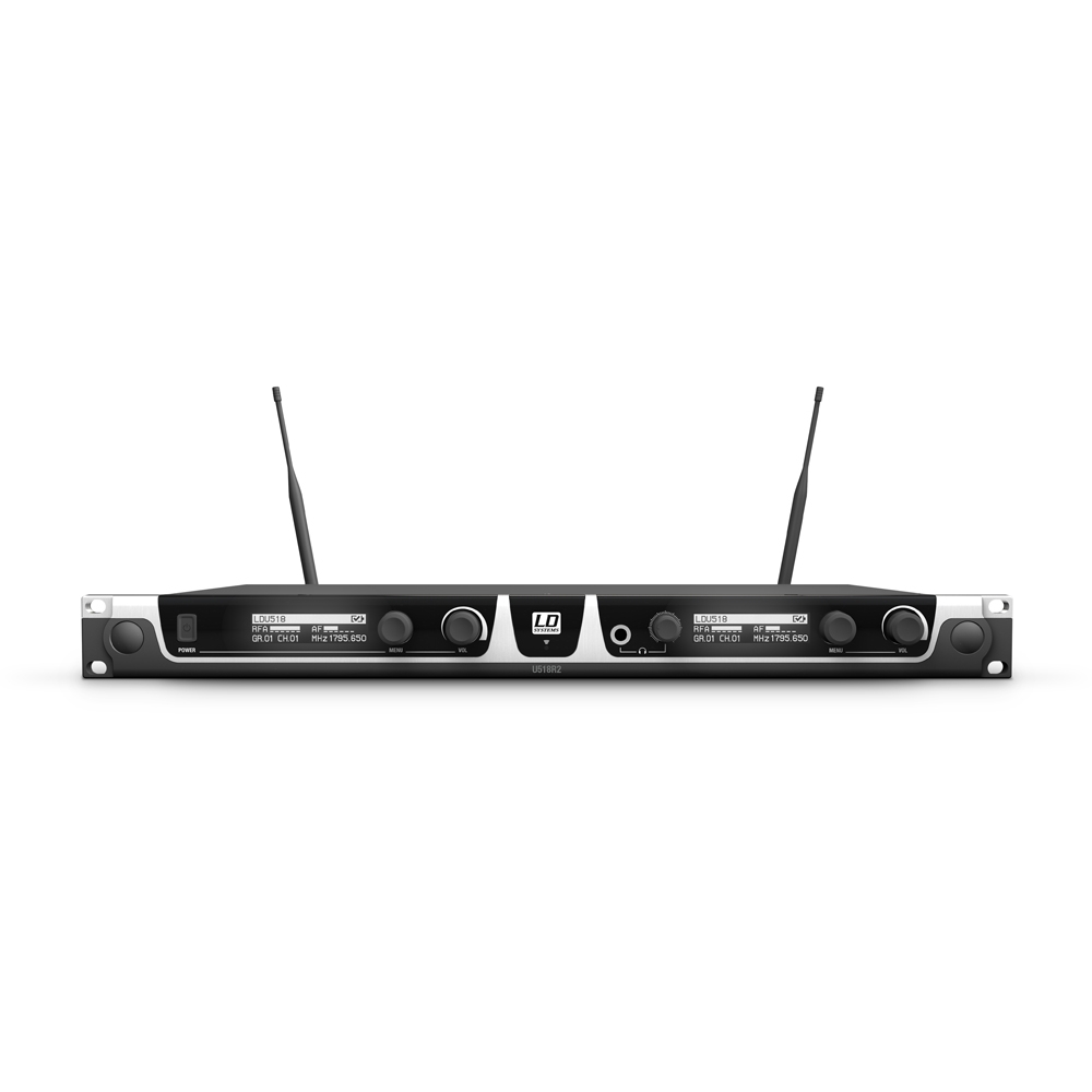 LD Systems U518 R2 - diversity dual receiver 96 band PLL hangolás, 1785-1800 MHz