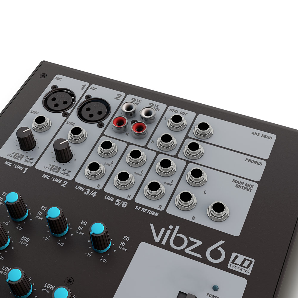 LD Systems VIBZ 6 - keverő 6 csatornás - 5. kép