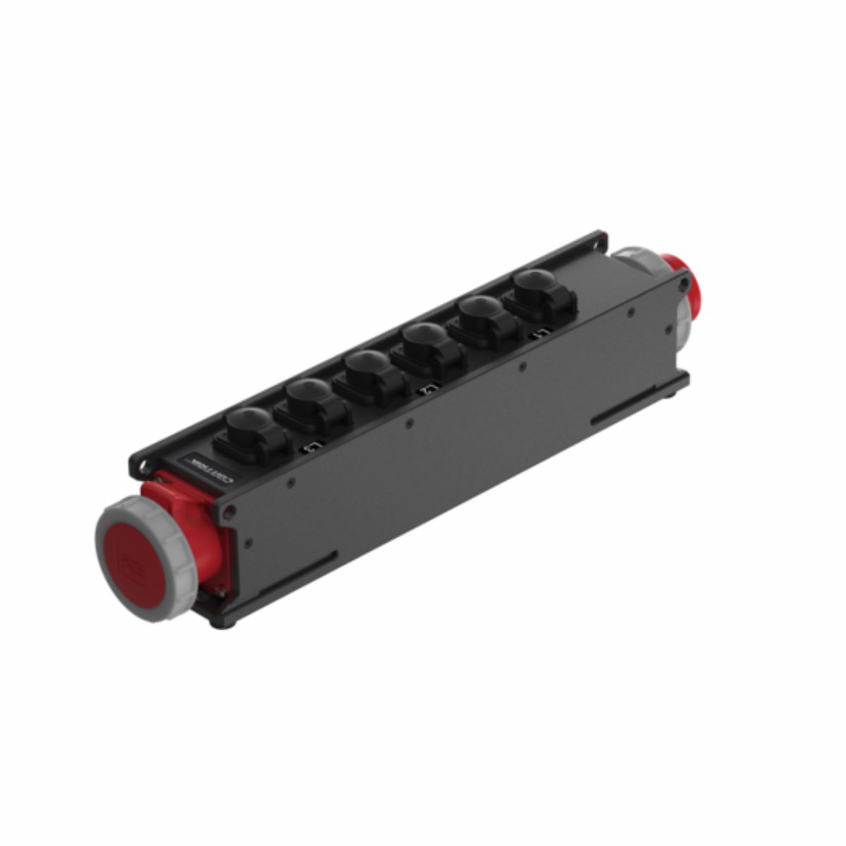 Contrik Power Strip Xtreme Outdoor (XO) CCV5RD-6T1-2C - kültéri hálózati elosztó, 1 x CEE16A bemenet, 6 x powerCON TRUE1 TOP és 1 x CEE16A kimenet