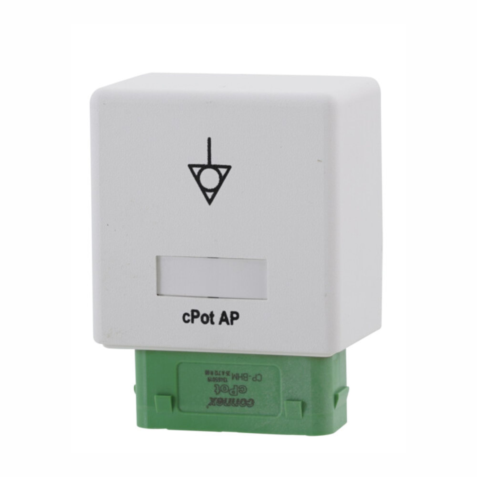 Contrik CP-APMB-BK - cPot wall-mount connector, male, 35/25 mm?, black