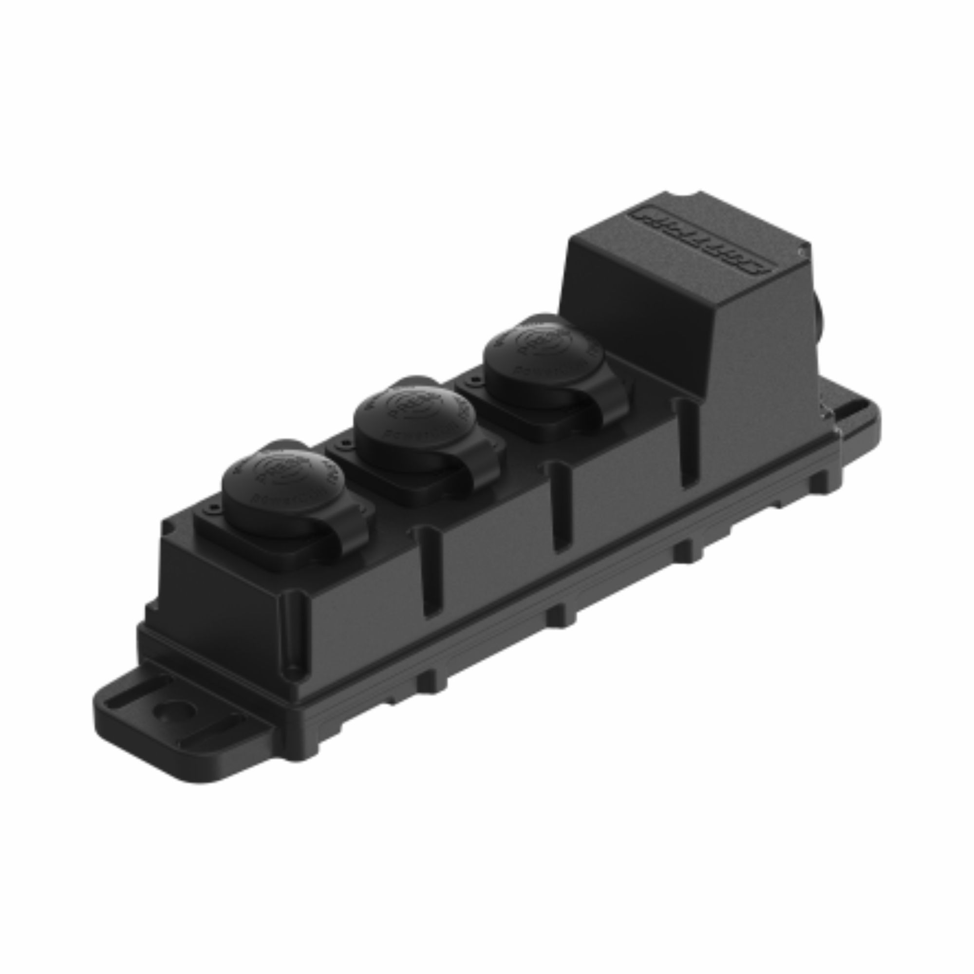 Contrik Power Bar XO CPB-T1-T3 NNSC - outdoor network / mains elosztósor, 1 x powerCON TRUE1 bemenet, 3 x powerCON TRUE1 TOP kimenet